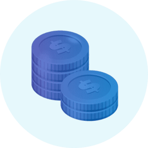 lower cost coins icon