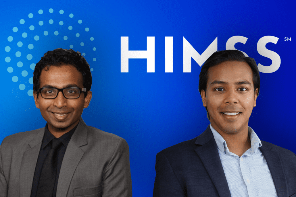 HIMSS 2022 Hero Image with Das and Suraj